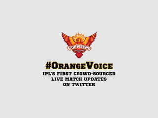 Social Media Case Study: Orange Voice