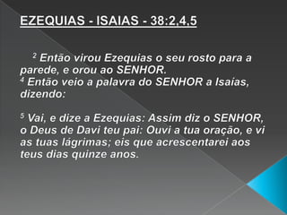 ANA - l SAMUEL - 1:20Ela concebeu e, passado o devido tempo, teve um filho, a que chamou Samuel, pois dizia: TENHO-O PEDIDO AO SENHOR