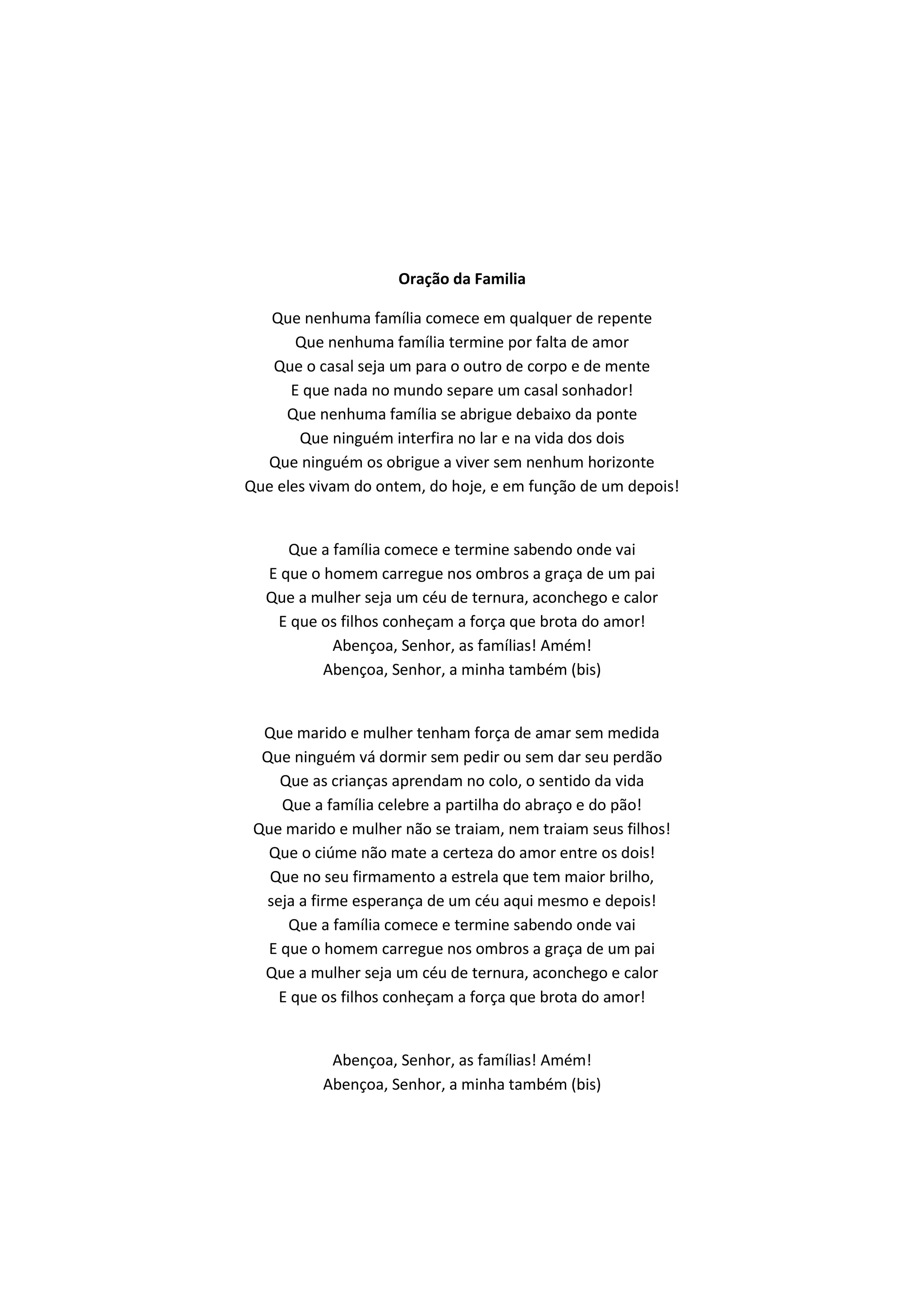 Oração da familia | PDF