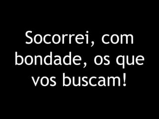 Socorrei, com bondade, os que vos buscam!