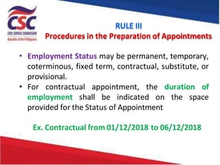 2017 Omnibus Rules on Appointments and Other Human Resource Actions, As ...