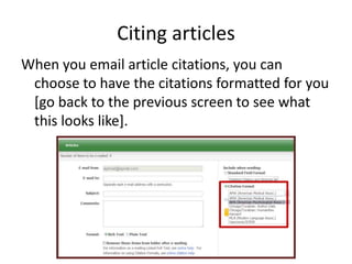 Searching for articles using ERIC | PPTX