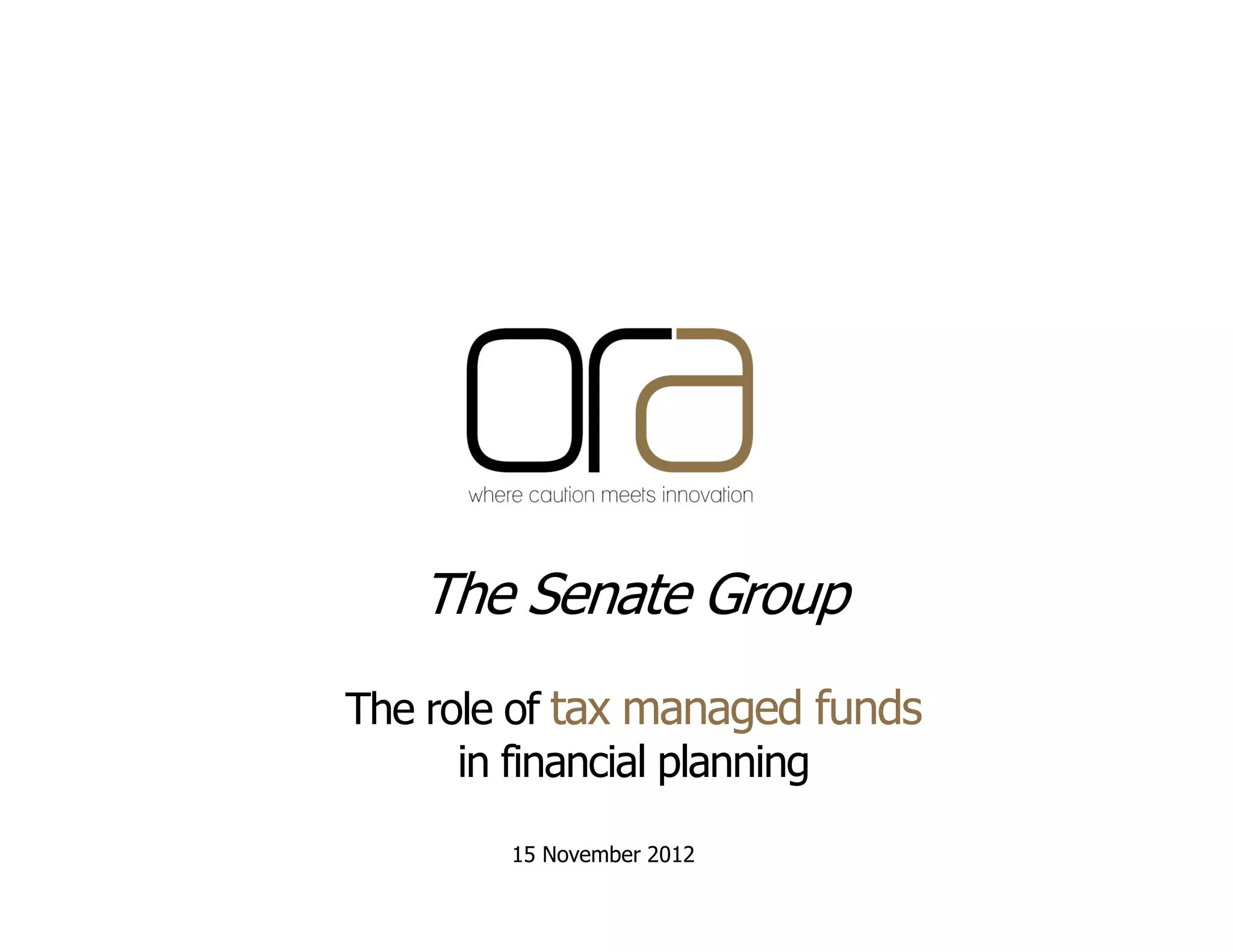 Ora presentation nov_12_senate_group PPT