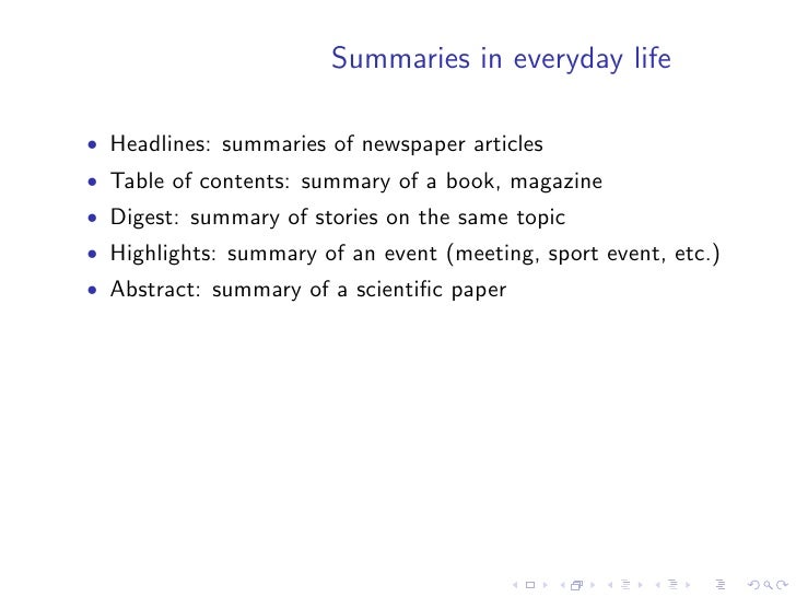 summarize my article summarize my article