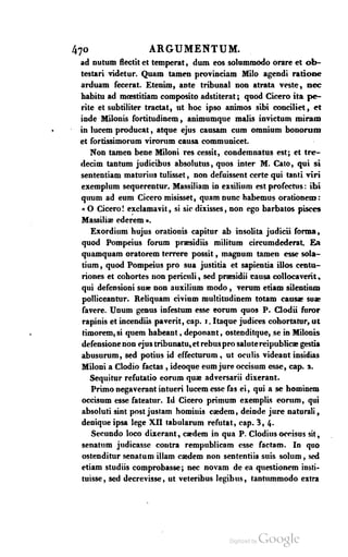 Orationis pro Milone argumentum latine scriptum | PDF