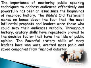Oratory skill | PPTX