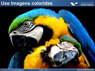 Use Imagens coloridas




© Professor Doutor Eduardo Marostica   Oratória - 2011
 