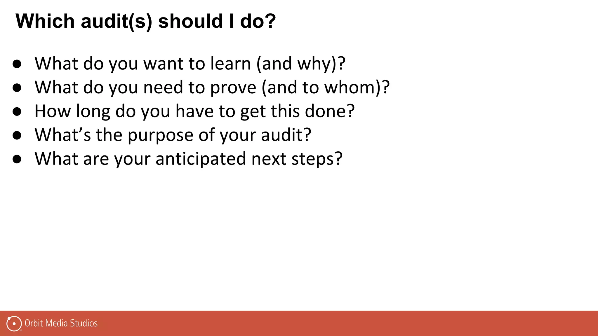 How to do a content audit | PPT | Free Download