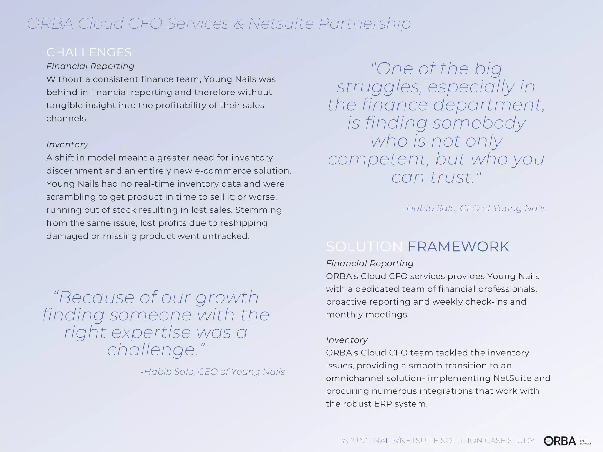 Orba Cloud Cfo Services