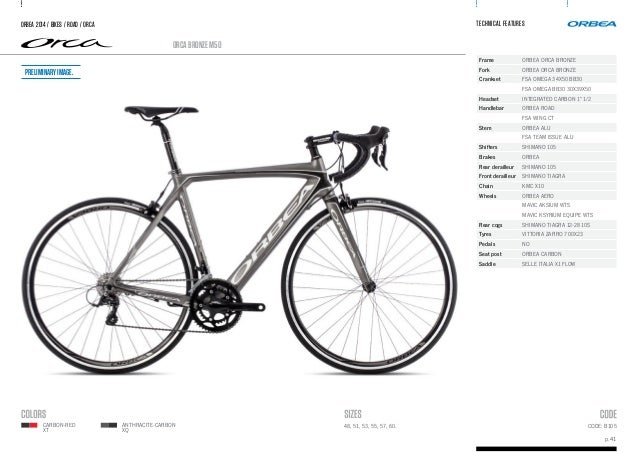 orbea orca bronze 2014