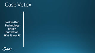 Inside-Out
Technology
driven
innovation.
Will it work?
 