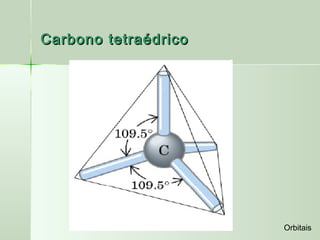 Carbono tetraédrico




                      Orbitais
 
