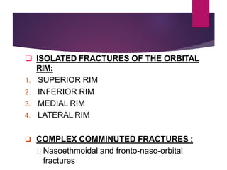 Lateral Rim Orbital Fracture & Management | PDF
