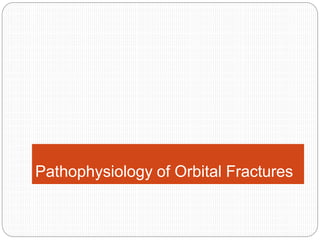 Pathophysiology of Orbital Fractures
 