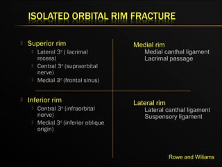 Lateral Rim Orbital fractures ih | PPT