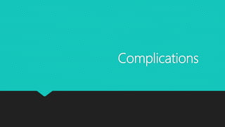 Complications
 