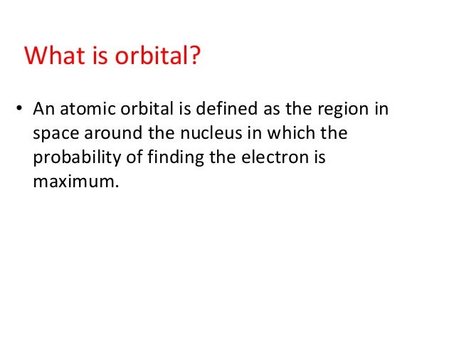 orbitals the size of an atomic orbital is associated with