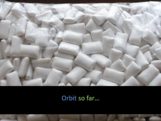 Orbit so far…
 