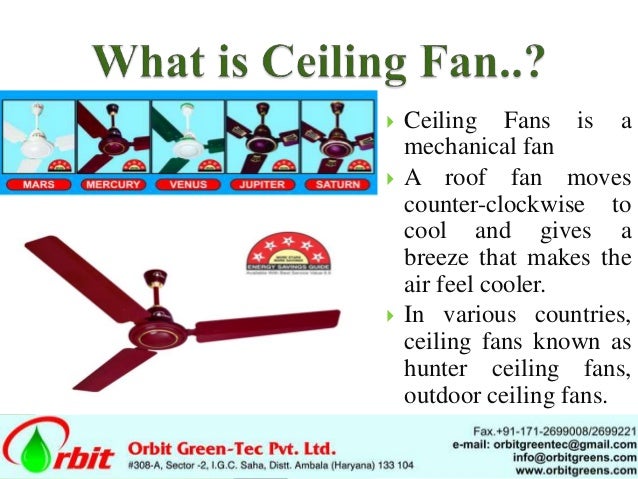 Orbit Greens Ceiling Fans