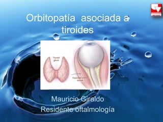 Orbitopatía asociada a
tiroides
Mauricio Giraldo
Residente oftalmología
 