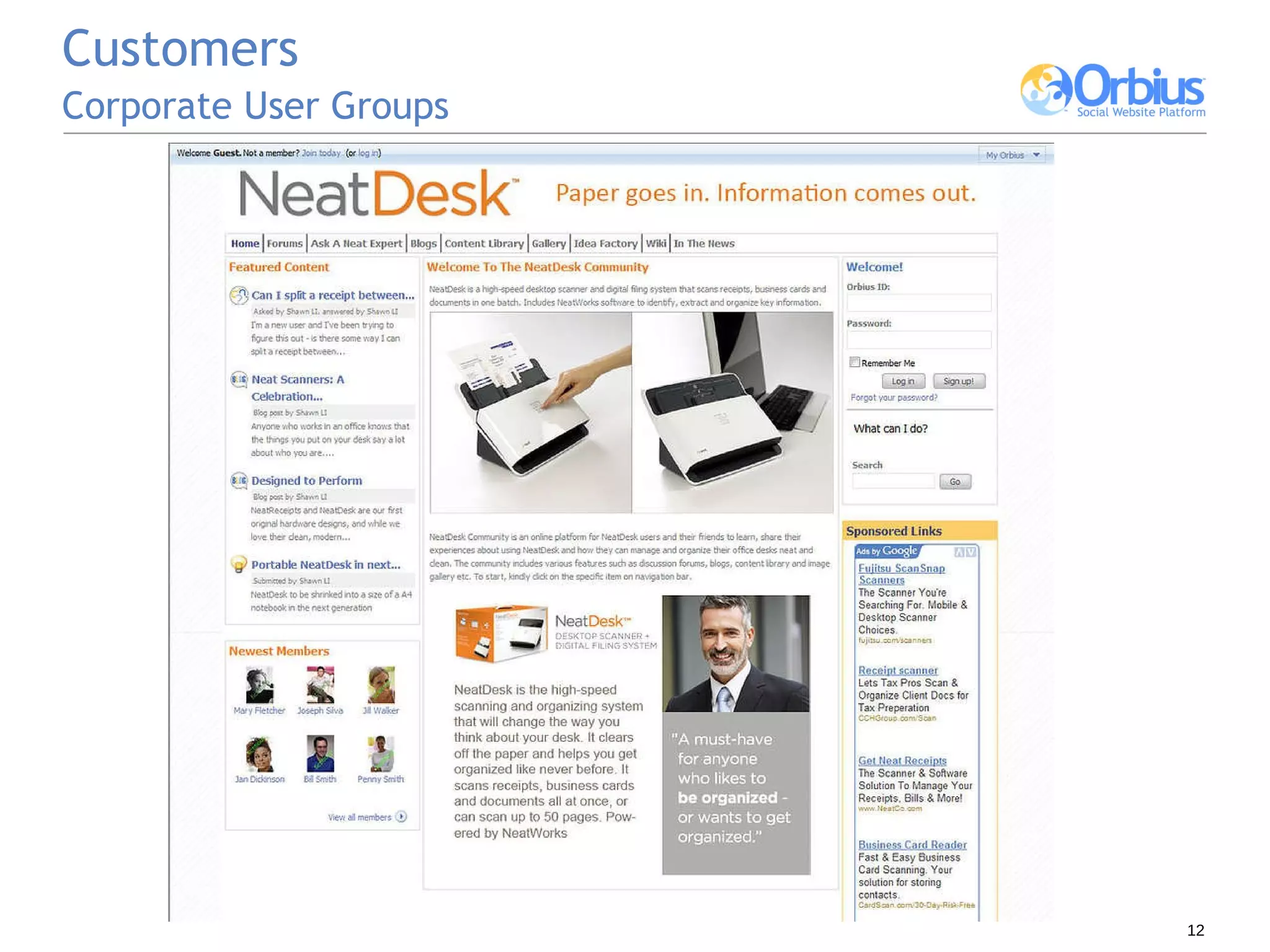 Customers Corporate User Groups   