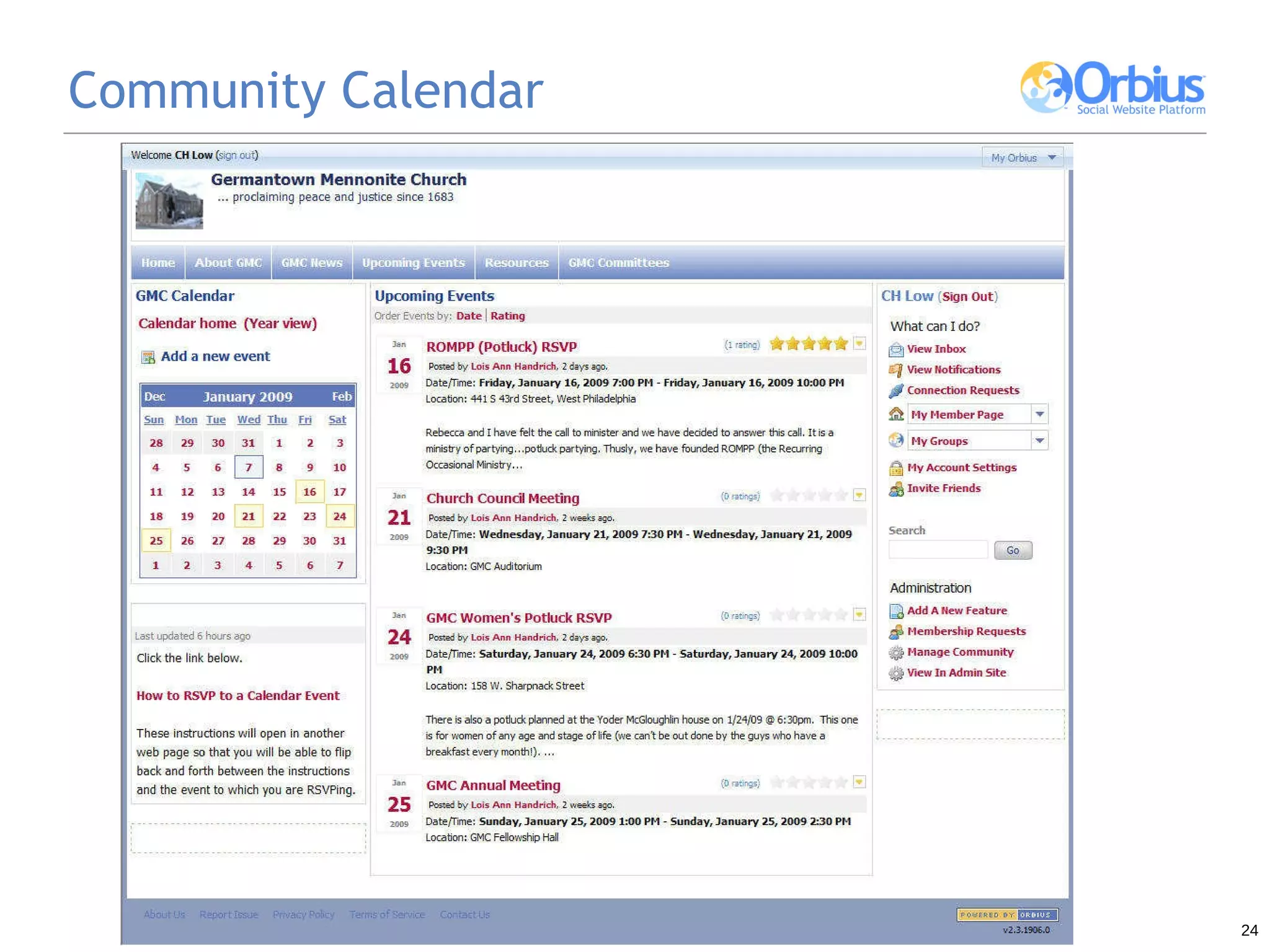 Community Calendar 