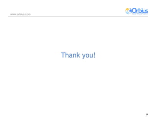 Thank you! www.orbius.com 