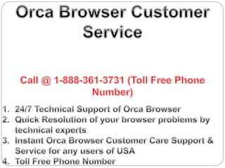 Orca browser customer service number