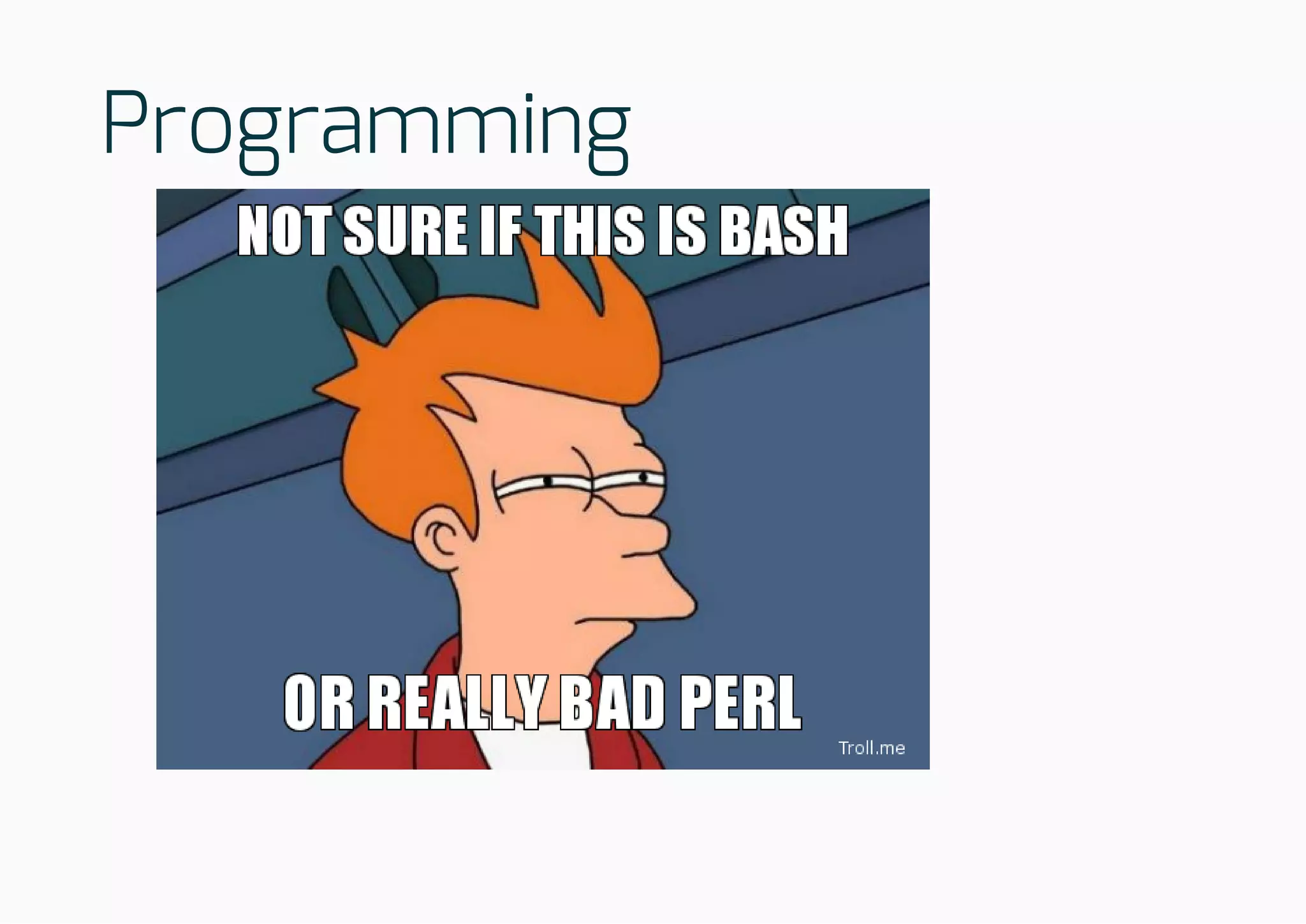 Programming
 