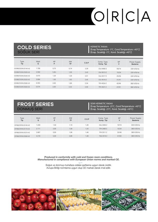 Orca Refrigeration Unit Catalogue PDF