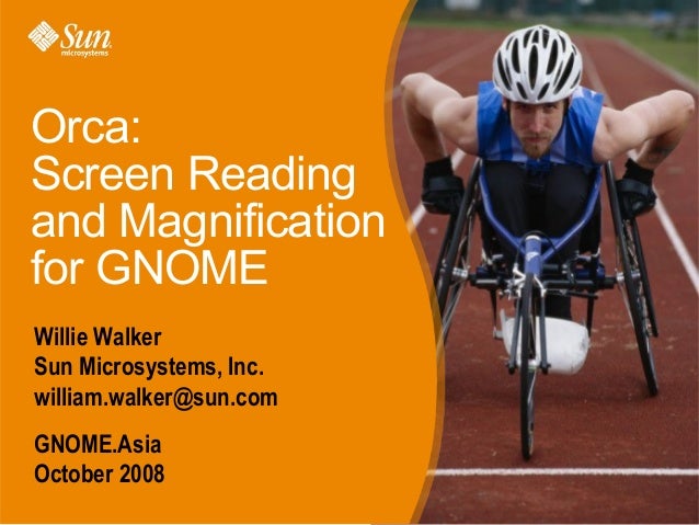 Orca Screen Reading And Magnification For Gnome