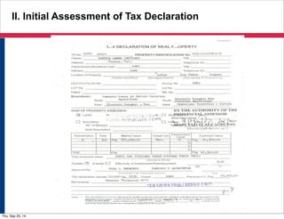 tax declaration form philippines
