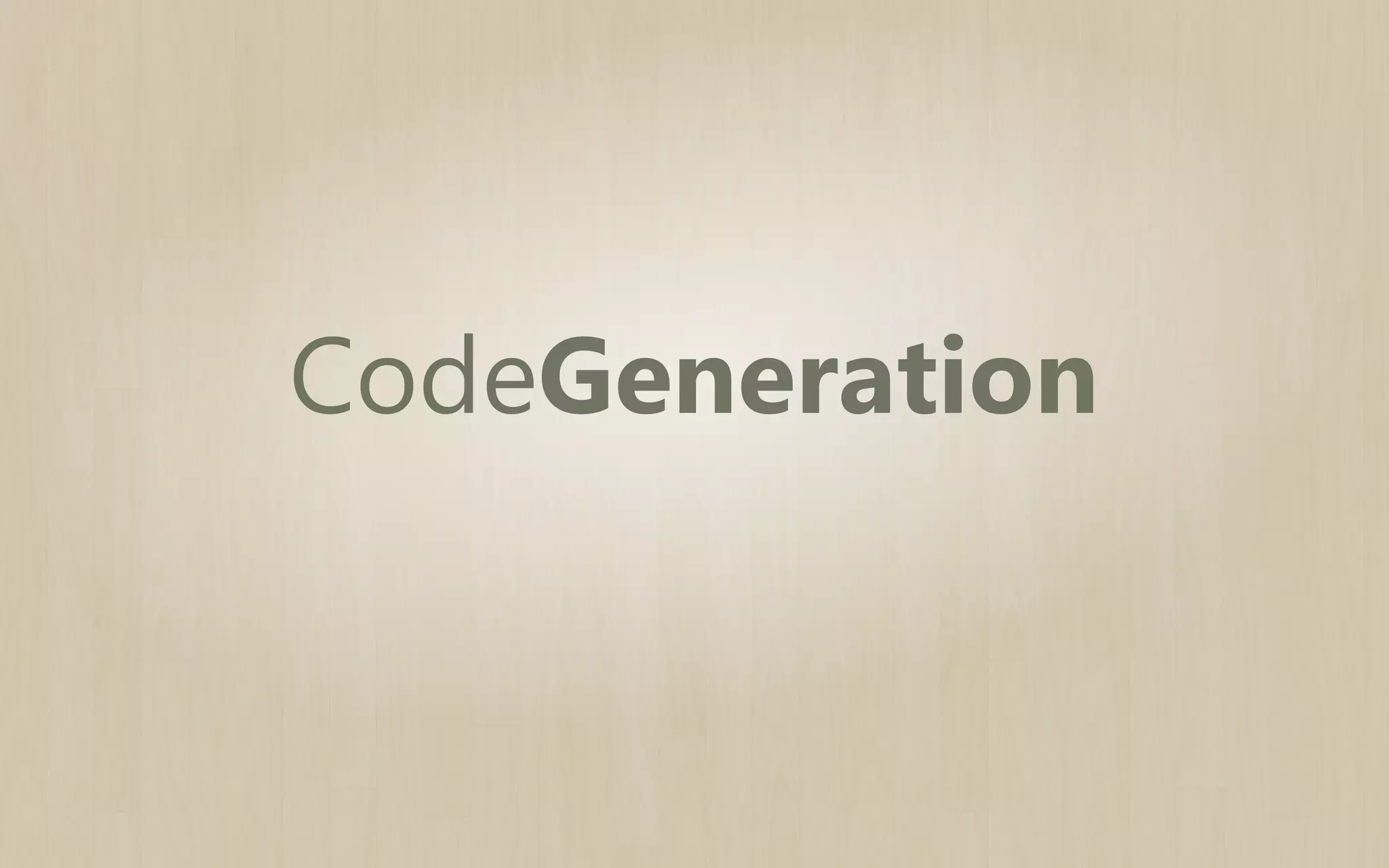 CodeGeneration

 