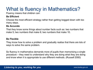 Orchard primary school fluency maths for parents | PPTX