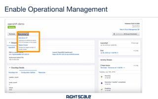 Enable Operational Management
 
