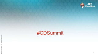 ©2015CloudBees,Inc.AllRightsReserved©2015CloudBees,Inc.AllRightsReserved
#CDSummit
2
 