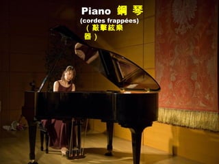 Piano 鋼 琴
(cordes frappées)
（敲擊絃樂
器）
 