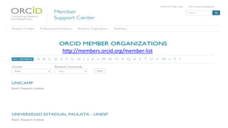 http://members.orcid.org/member-list
 