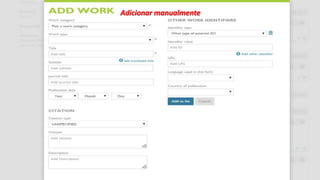 Adicionar manualmente
 