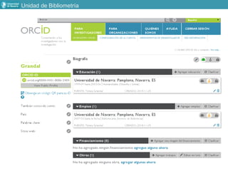 Unidad de Bibliometría
 