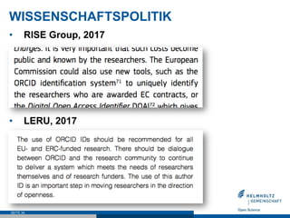 WISSENSCHAFTSPOLITIK
•  RISE Group, 2017
•  LERU, 2017
SEITE 34
 
