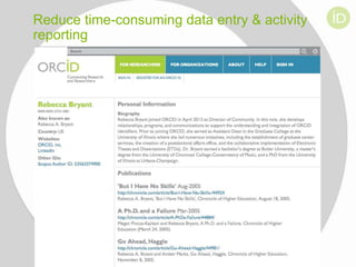 Reduce time-consuming data entry & activity
reporting

 