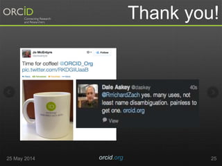 2525 May 2014 orcid.org
Thank you!
 