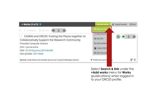 Link your ORCID to your Scopus Author ID (Durham Authors) Slide 9