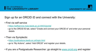 Orcid workshop | PPT