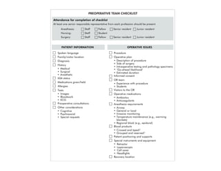 Surgical Team Communications - Perspect Management Consulting | PDF