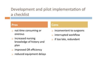 Surgical Team Communications - Perspect Management Consulting | PDF