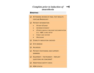 Surgical Team Communications - Perspect Management Consulting | PDF