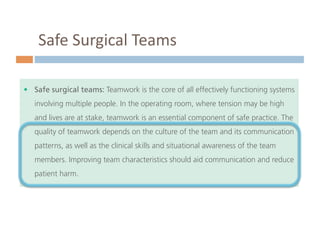 Surgical Team Communications - Perspect Management Consulting | PDF