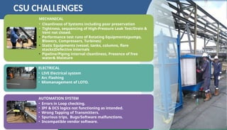 Compressor For Csu ORCSU CoP Presentation for commissioning and start-up | PPTX